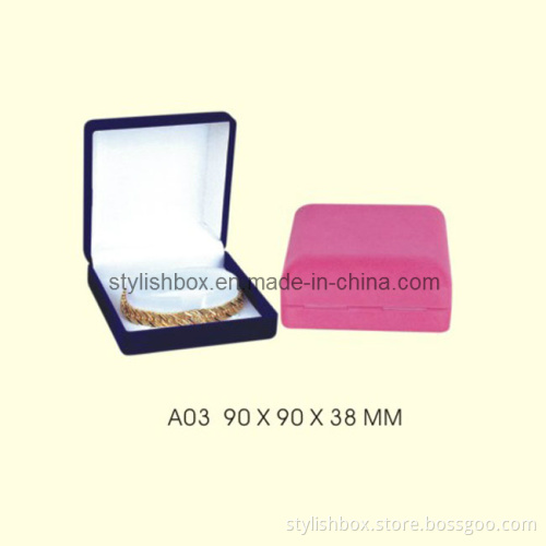 Square Fancy Velvet Jewelry Box (A03)